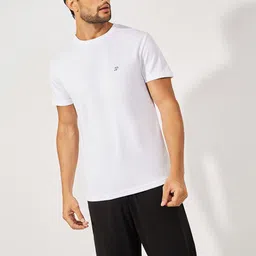 Styli Self Design Textured Sports T-Shirt With Shorts-image-44