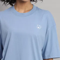 GRIFFEL Printed Pure Cotton Oversized-Fit T-Shirt With Shorts Co-Ords image 2