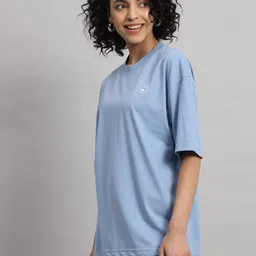 GRIFFEL Printed Pure Cotton Oversized-Fit T-Shirt With Shorts Co-Ords image 4