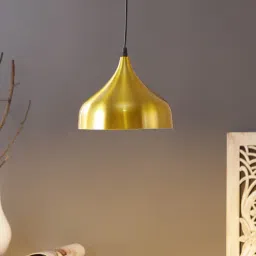 Yokos Yellow Metal Hanging Light by Stello-picture-31