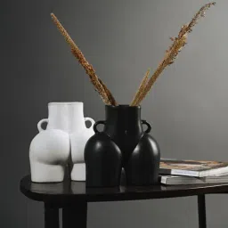 Lady Black Ceramic (Set of 2) Table Vase by Purezento-picture-23