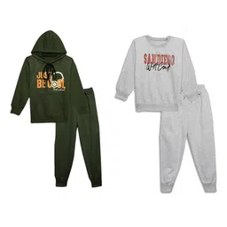 mack jonney VIMAL JONNEY Kids Pack of 2 Printed Hooded Clothing Set-picture-40