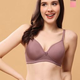 Floret Pack Of 2 Medium Coverage Lightly Padded Push-Up Bra-picture-9