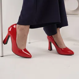 DressBerry Pointed Toe Block Pumps-image-24