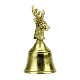 Hind Decor Yellow Reindeer Design Christmas Bell-image-58