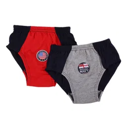 SMARTERKIDS Infants Pack of 4 Assorted Solid Cotton Basic Briefs-picture-37