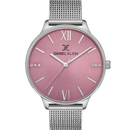 Daniel Klein Premium Women Pink Dial & Silver Toned Straps Analogue Watch DK.1.13246-6-picture-25