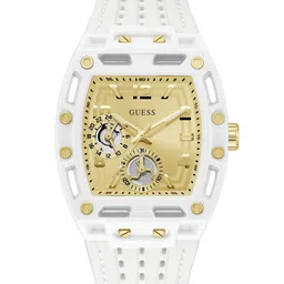 GUESS Men Patterned Dial & Silicon Straps Analogue Watch GW0499G5-picture-13