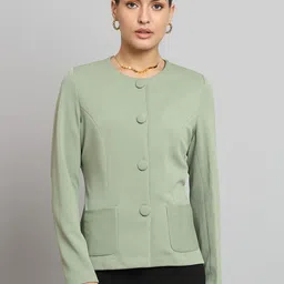 PowerSutra Collarless Open Front Jacket-picture-13