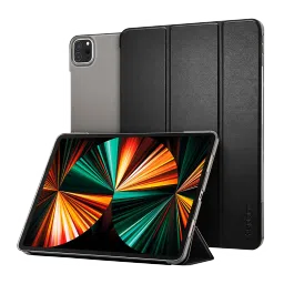 Spigen Smart Fold Polycarbonate, Polyurethane Leather Flip Cover for Apple iPad Pro (Secure Magnetic Closure, Black)-image-4