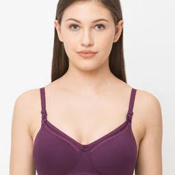 MomToBe Pack Of 2 Bra Full Coverage Heavily Padded All Day Comfort Cotton Maternity Bra image 2