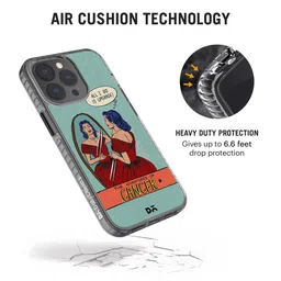 DailyObjects Cancer Printed iPhone 14 Pro Super Slim Back Case image 3