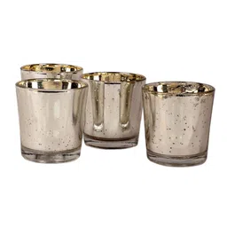 amaya decors Silver Votive Set of 4 image 5