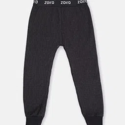 Zoiro Boys Checked Thermal Bottoms image 2