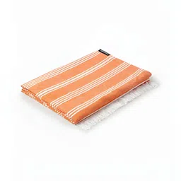 Liveology Orange Beige Texture Santa Fe Rust Printed Bamboo 150 GSM Bath Towel-image-54