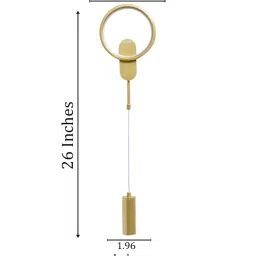 smartway lighting Carl Metal LED Novelty Wall Light (Gold) image 2