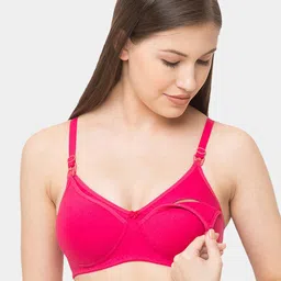 MomToBe Pack Of 2 Bra Full Coverage Heavily Padded All Day Comfort Cotton Maternity Bra image 4