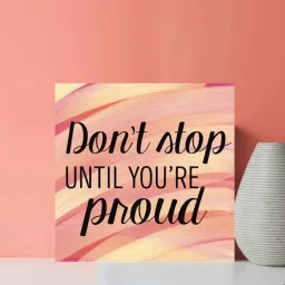 chaque decor Don't Stop Until Your Proud Multicolour MDF Unframed Art Print image 2