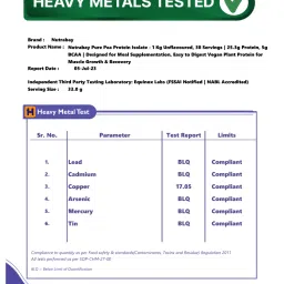 Nutrabay Pure Pea Protein Isolate - 1 Kg Unflavoured, 30 Servings | 25.3g Protein, 4g BCAA | Designed for Meal Supplementation, Easy to Digest Vegan Plant Protein for Muscle Growth & Recovery image 3