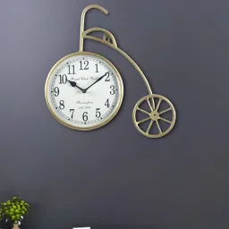 aapno rajasthan Golden Iron Wall Clock image 1