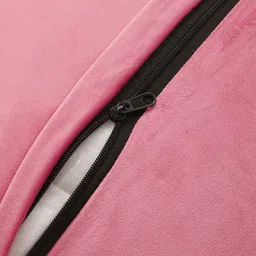 THE CONVERSION Pink Set of 2 Velvet Square Cushion Covers image 3