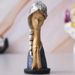 Praying Women Gold Polyresin Figurine-image-88