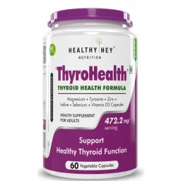 HealthyHey Nutrition ThyroHealth - Thyroid Health Formula 60 vegetable Capsules-image-58