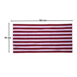Kuber Industries Set Of 2 Striped 400GSM Cotton Bath Towels image 3