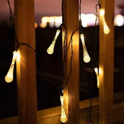 sinoman 3 Mtrs 14 LED Waterdrop Shape LED String Light image 2
