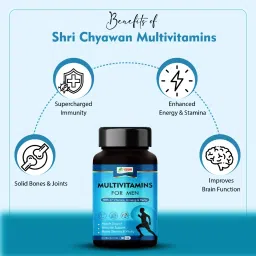 shri chyawan ayurved Shri Chyawan Ayurveda Multivitamin Capsule for Men - 30 Cap |Maintains Bone Health|Improves Mobility of Joints and Muscles image 4
