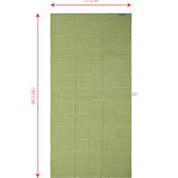doctor towels Green Aloevera Double Cloth Striped 300 GSM Bath Towel image 4