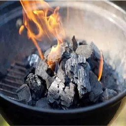 BrightShiv Enterprises BBQ Wood Coal for Barbeque Grilling, Koyla for Cooking, Smoking Food| Long Burning Natural | Eco-Friendly, No Chemical, Less Smoke Charcoal for Home - No Chemical (500 g) image 3