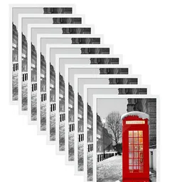 AbhiKalpya Art Studio-Get a vibe White 10 Pieces Wall Photo Frames-picture-20