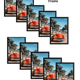 AbhiKalpya Art Studio-Get a vibe Black & Blue 10 Pieces Wall Photo Frames-picture-25