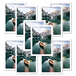 AbhiKalpya Art Studio-Get a vibe White 10Pcs Wall Photo Frames-picture-32