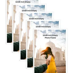 AbhiKalpya Art Studio-Get a vibe White 5Pcs Wall Photo Frames-picture-28