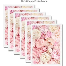 AbhiKalpya Art Studio-Get a vibe White & Pink 6 Pieces Wall Photo Frames-picture-21