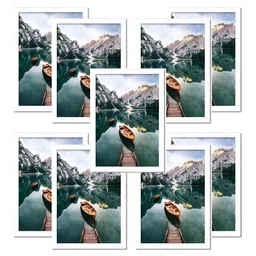 AbhiKalpya Art Studio-Get a vibe White 9 Pieces Wall Photo Frames-picture-17