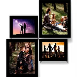 Stuthi Arts Black 4 Pieces Wooden Wall Photo Frames-picture-36