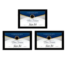 Stuthi Arts Black 3 Pieces Wooden Wall Photo Frames-image-83