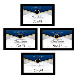 Stuthi Arts Black 4 Pieces Wooden Wall Photo Frames-image-42