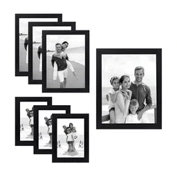 ArtzFolio Black 7 Pieces Wooden Wall Photo Frames-image-88