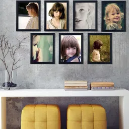 ArtzFolio Black 7 Pieces Wooden Wall Photo Frames-image-75