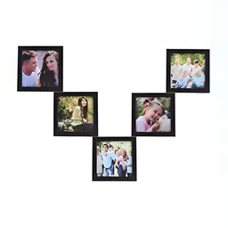 Stuthi Arts Black 5 Pieces Wooden Wall Photo Frames-image-48