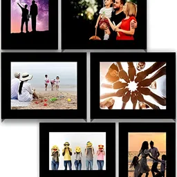 Stuthi Arts Black 5 to 7 Pieces Wood Wall Photo Frames-image-72