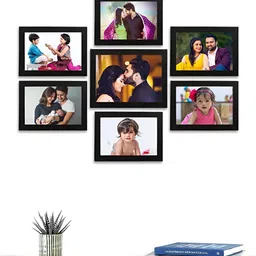 Stuthi Arts Black 7 Pieces Wood Wall Photo Frames-picture-30
