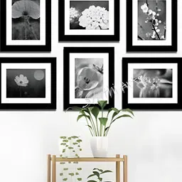 Stuthi Arts Black 6 Pieces Wooden Wall Photo Frames-picture-18