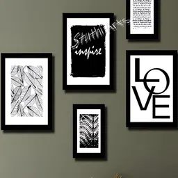 Stuthi Arts Black 5 to 7 Pieces Wood Wall Photo Frames-picture-17