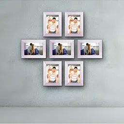 ArtzFolio White 7 Pieces Wooden Wall Photo Frames-image-49