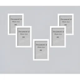 Stuthi Arts White 5 Pieces Wooden Wall Photo Frames-picture-38